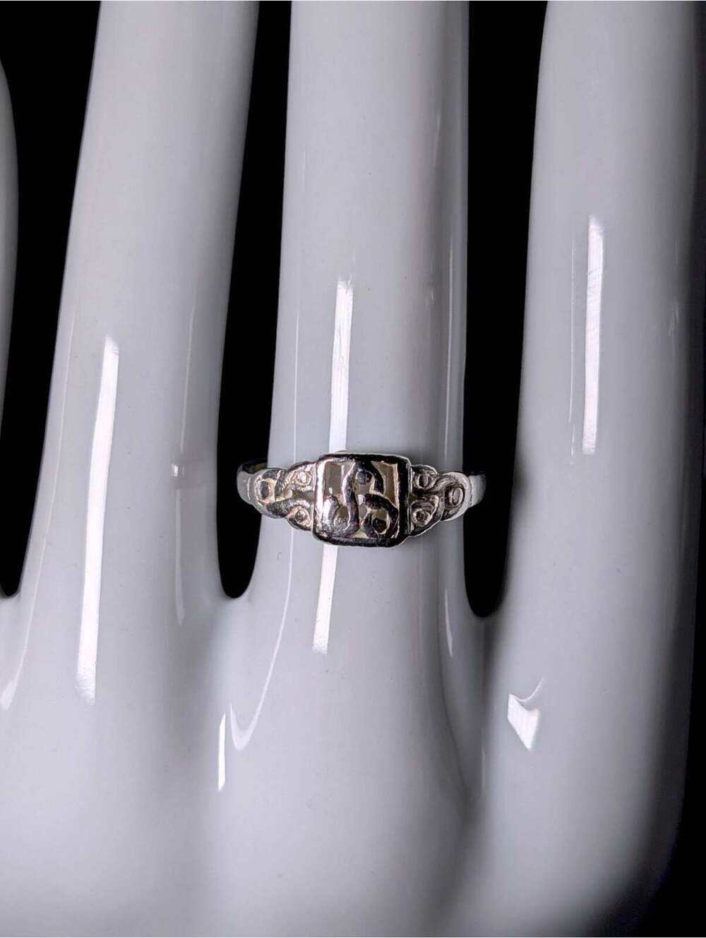 Vintage Celtic Knot Sterling Silver Stackable Band Ring